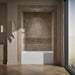 KOHLER K-20201-LA Underscore 60" x 30" alcove bath with integral apron, integral flange, and left-hand drain, white - view 4