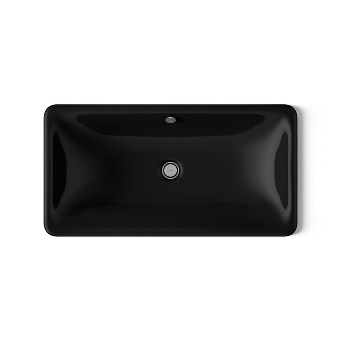 KOHLER K-20212 Iron Plains 30" rectangular drop-in/undermount bathroom sink, black black - view 3