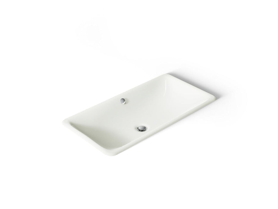 KOHLER K-20212 Iron Plains 30" rectangular drop-in/undermount bathroom sink, dune