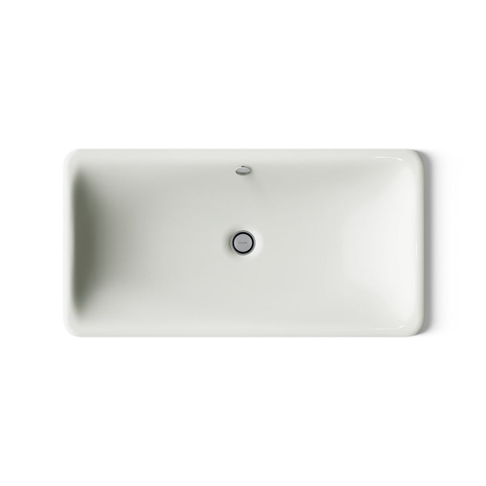 KOHLER K-20212 Iron Plains 30" rectangular drop-in/undermount bathroom sink, dune - view 3
