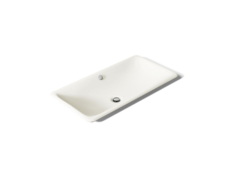KOHLER K-20212-B Iron Plains 30" rectangular drop-in/undermount/vessel bathroom sink with Biscuit painted underside