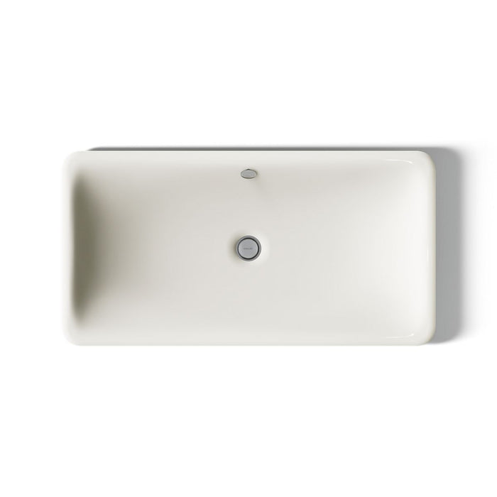 KOHLER K-20212-B Iron Plains 30" rectangular drop-in/undermount/vessel bathroom sink with Biscuit painted underside - view 2