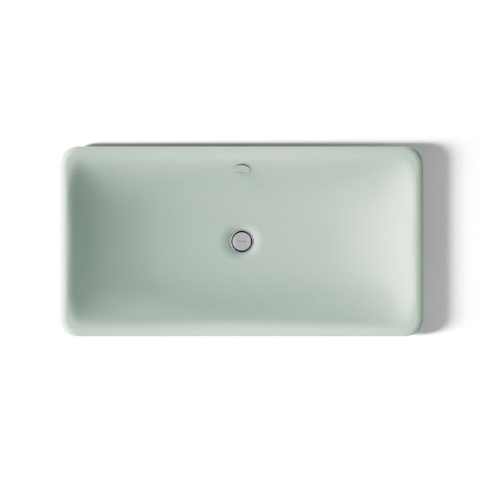 KOHLER K-20212-PAG Iron Plains 30" rectangular drop-in / undermount / vessel bathroom sink, aspen exterior with aspen...