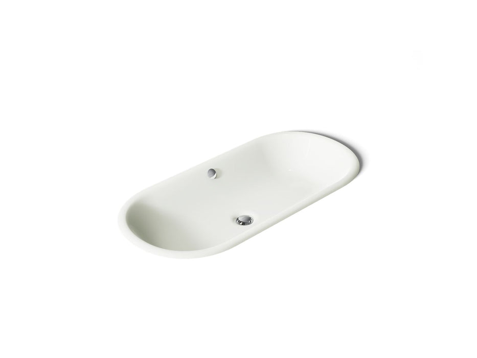 KOHLER K-20213 Iron Plains 33" oval drop-in/undermount bathroom sink, dune