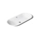 KOHLER K-20213-W Iron Plains 33" oval drop-in/undermount/vessel bathroom sink with White painted underside