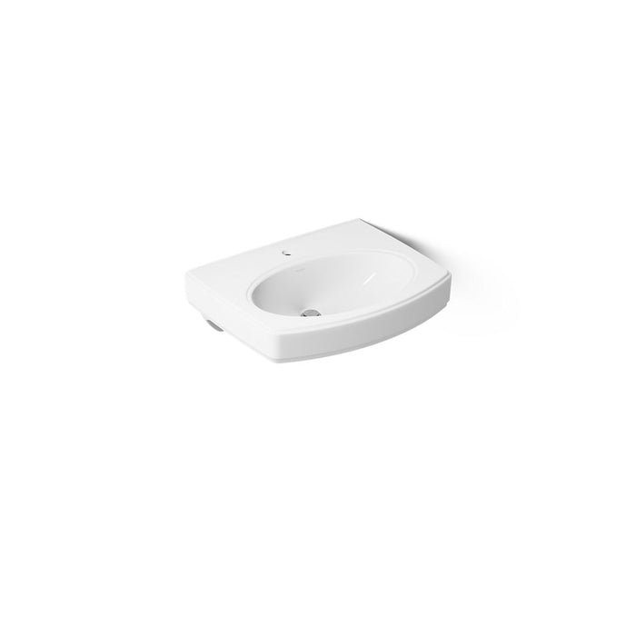 KOHLER K-2028-1 Pinoir 22" oval wall-mount bathroom sink, white - view 2