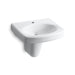 KOHLER K-2035-1 Pinoir Wall-mount Bathroom Sink with Single Faucet Hole, white