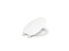 KOHLER K-20454 Ridgewood Quiet-Close elongated toilet seat, white