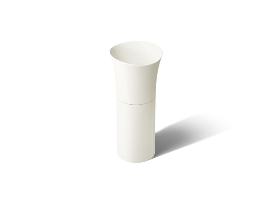 KOHLER K-20701-N Veil pedestal bathroom sink without overflow, biscuit