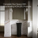 KOHLER K-20701-N Veil pedestal bathroom sink without overflow, black black - view 4