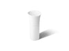 KOHLER K-20701-N Veil pedestal bathroom sink without overflow, white