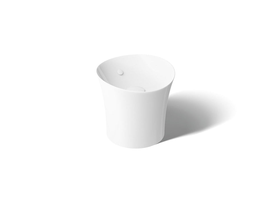 KOHLER K-20703 Veil 16" round vessel bathroom sink or pedestal sink basin, white