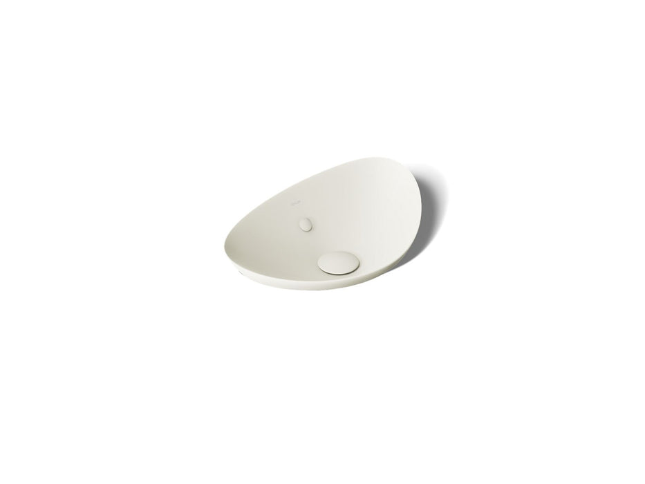 KOHLER K-20704 Veil 21" oval vessel bathroom sink, biscuit
