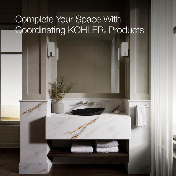 KOHLER K-20704 Veil 21" oval vessel bathroom sink, black black - view 4