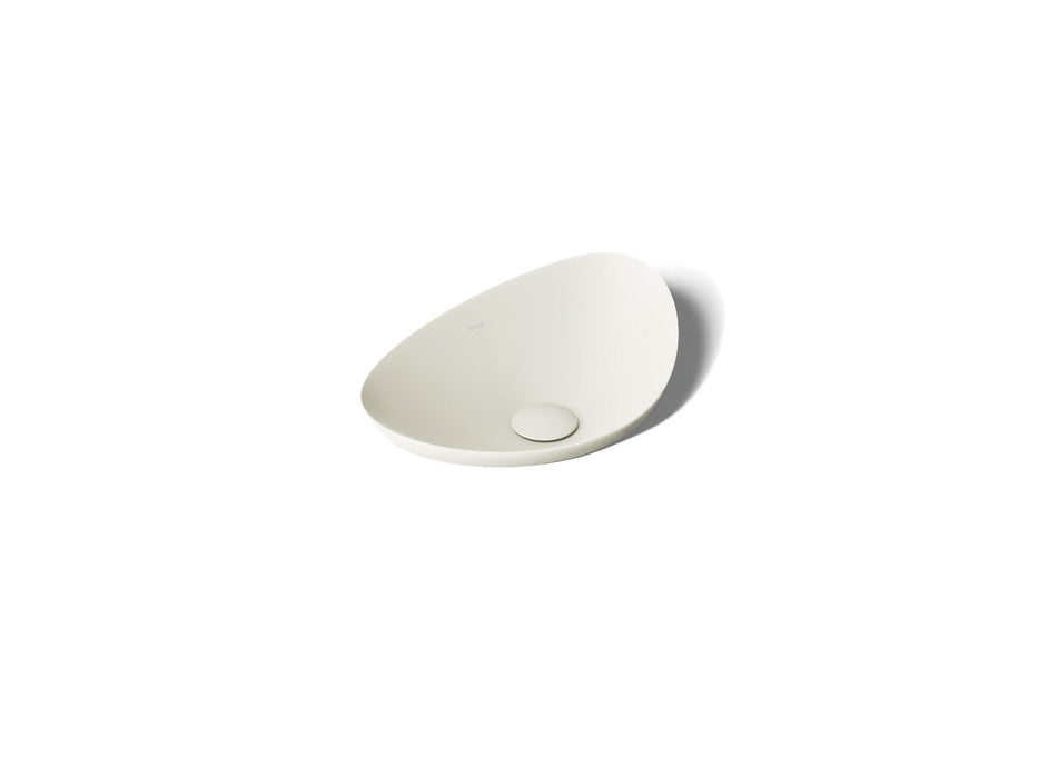 KOHLER K-20704-N Veil 21" oval vessel bathroom sink, no overflow, biscuit