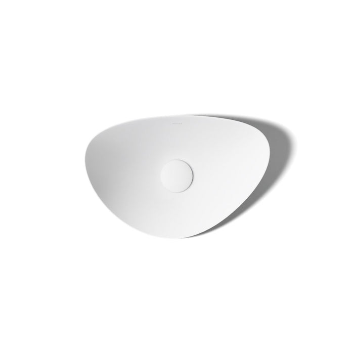 KOHLER K-20704-N Veil 21" oval vessel bathroom sink, no overflow, white - view 2