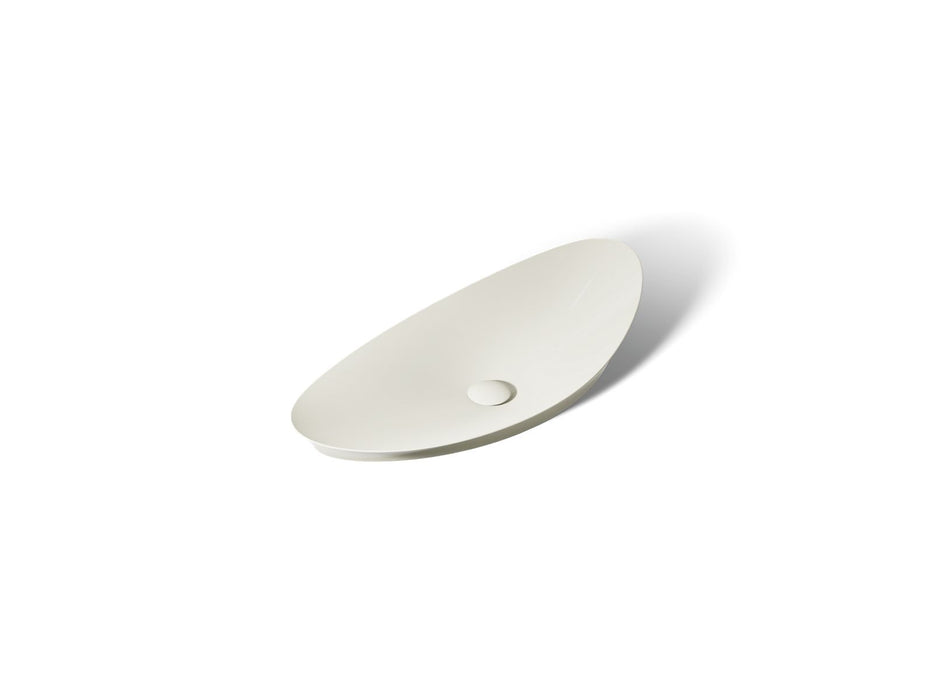 KOHLER K-20705-N Veil 38-1/2" oval vessel bathroom sink, no overflow, biscuit