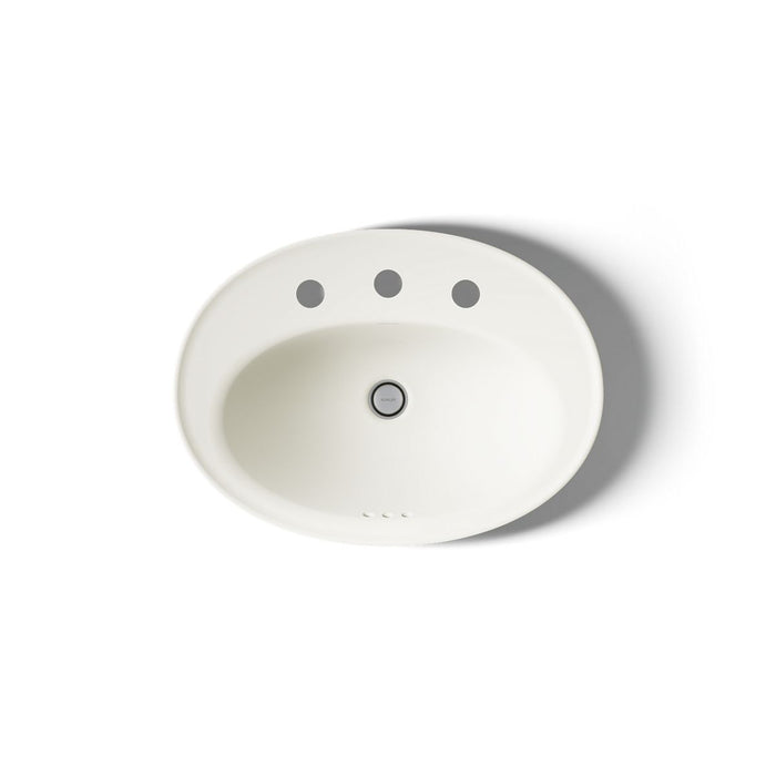 KOHLER K-2075-8 Serif 22-1/4" oval drop-in bathroom sink