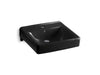 KOHLER K-2084 Soho 20" x 18" wall-mount/concealed arm carrier bathroom sink with single faucet hole, black black