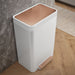 KOHLER K-20940 13-gallon stainless steel step trash can, white copper - view 4