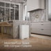 KOHLER K-20940 13-gallon stainless steel step trash can, white moderne brushed brass - view 2