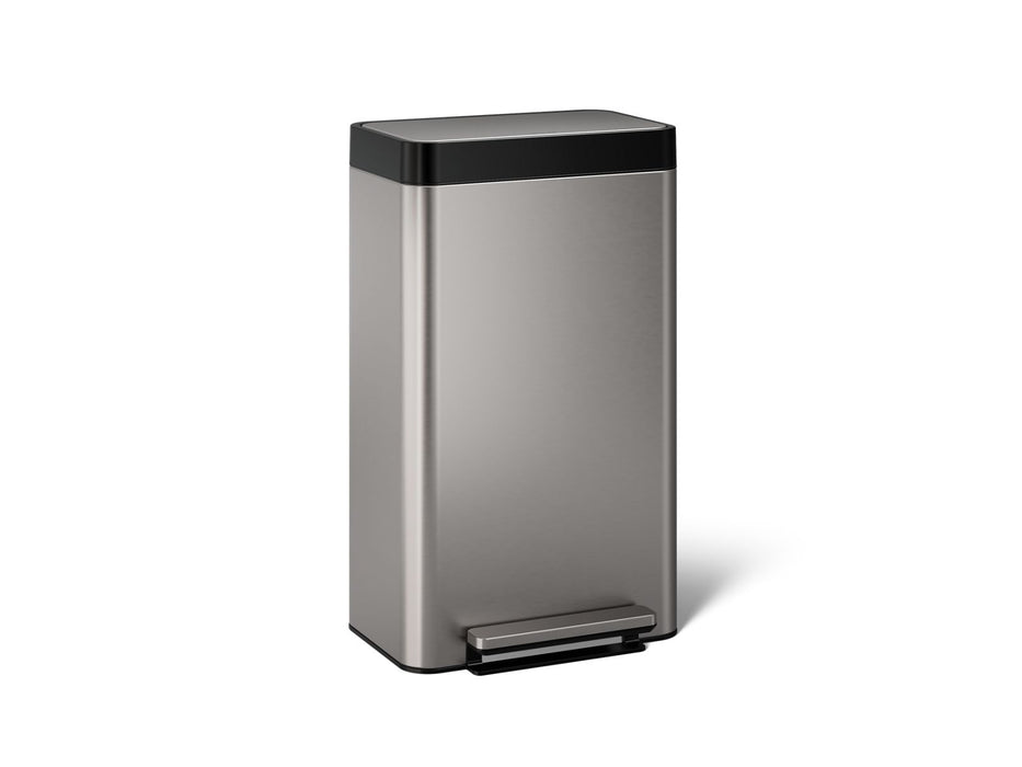 KOHLER K-20941 8-gallon loft stainless steel step trash can