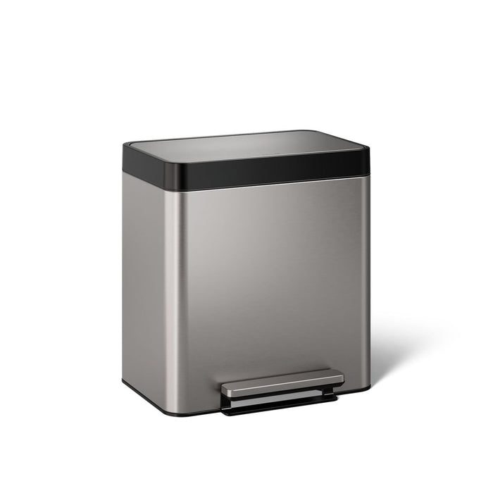 KOHLER K-20942 8-gallon stainless steel step trash can - view 3