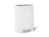 KOHLER K-20956 Dual-compartment step trash can, stainless steel white