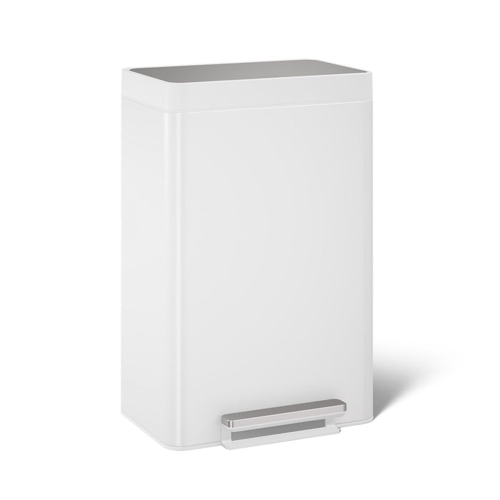 KOHLER K-20956 Dual-compartment step trash can, stainless steel white - view 3