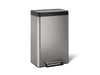 KOHLER K-20956 Dual-compartment step trash can, stainless steel