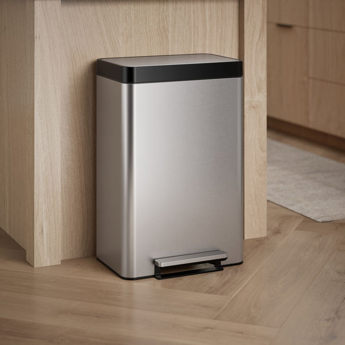KOHLER K-20956 Dual-compartment step trash can, stainless steel - view 3