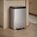 KOHLER K-20956 Dual-compartment step trash can, stainless steel - view 3