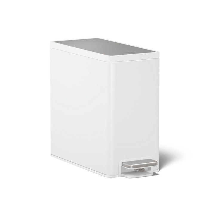 KOHLER K-20957 2.5-gallon slim step trash can, stainless steel white - view 3