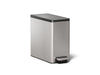 KOHLER K-20957 2.5-gallon slim step trash can, stainless steel