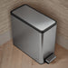 KOHLER K-20957 2.5-gallon slim step trash can, stainless steel - view 5