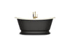 KOHLER K-21000-P5 Artifacts 66-1/4" x 32-1/2" freestanding bath, biscuit - view 4