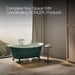 KOHLER K-21000-PAT Artifacts 66-1/8" x 32-1/2" freestanding bath, teal exterior with aspen interior - view 4