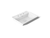 KOHLER K-21059-8 Brazn 23" rectangular vessel bathroom sink, white