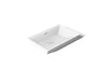 KOHLER K-21060 Brazn 23" rectangular vessel bathroom sink, white