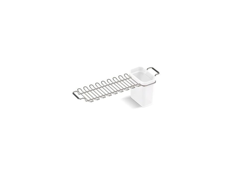 KOHLER K-21109 Farmstead Utility rack with cup, stainless steel