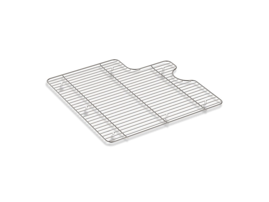 KOHLER K-21110 Farmstead Left-hand sink rack, stainless steel