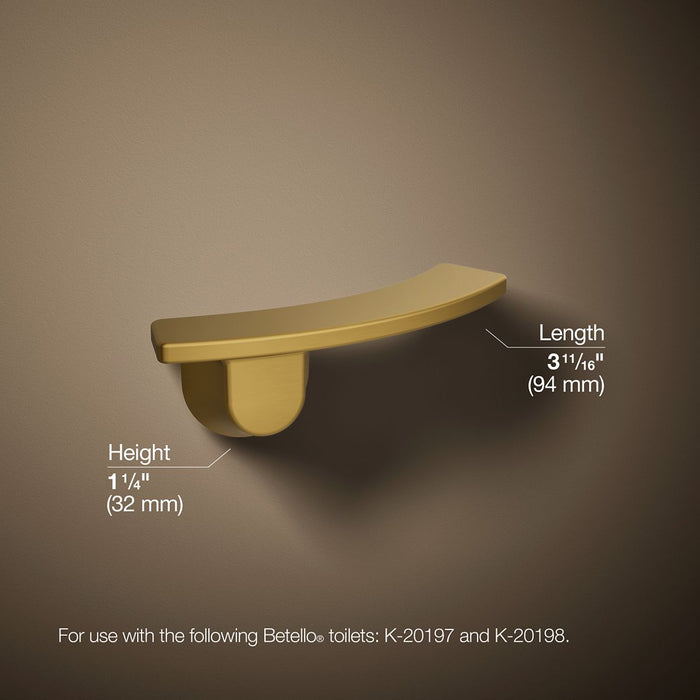 KOHLER K-21261-R Betello Right-hand trip lever, vibrant brushed moderne brass - view 5