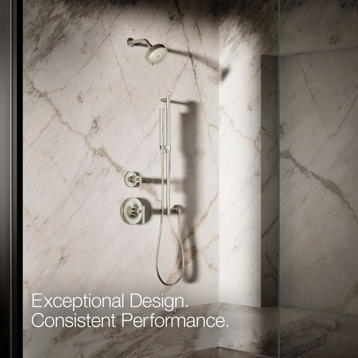 KOHLER K-21335 Shift+ Round Two-function Handshower, 1.75 GPM, vibrant brushed nickel - view 5