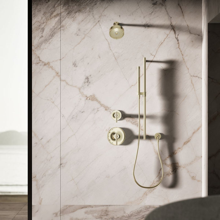KOHLER K-21335 Shift+ Round Two-function Handshower, 1.75 GPM, vibrant french gold - view 3