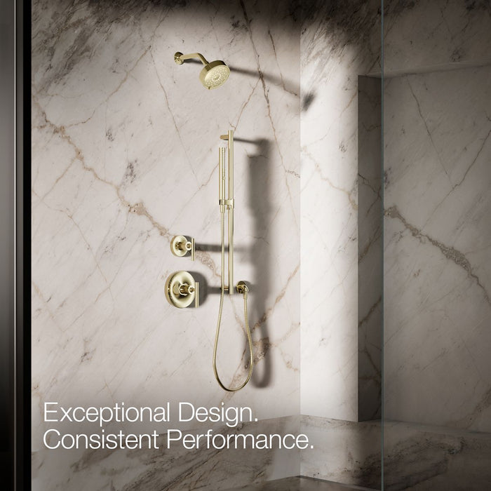KOHLER K-21335 Shift+ Round Two-function Handshower, 1.75 GPM, vibrant french gold - view 5