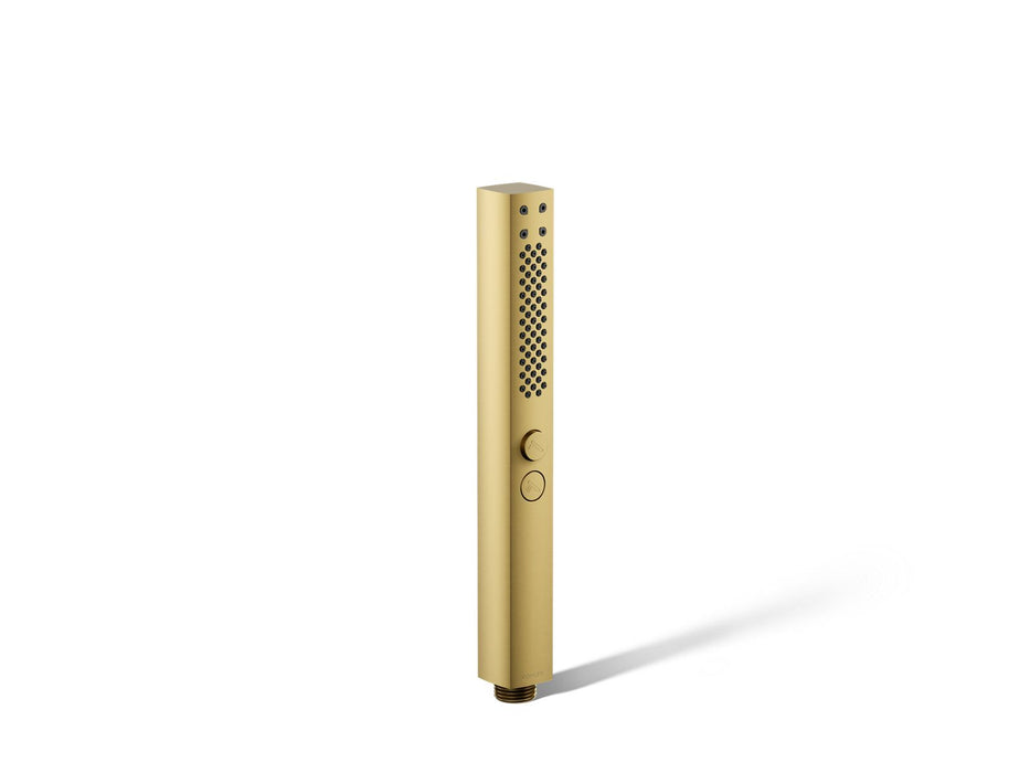 KOHLER K-21336 Shift+ Square Two-function Handshower, 2.5 GPM, vibrant brushed moderne brass