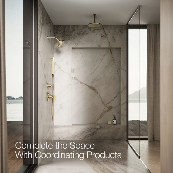 KOHLER K-21336 Shift+ Square Two-function Handshower, 2.5 GPM, vibrant french gold - view 5