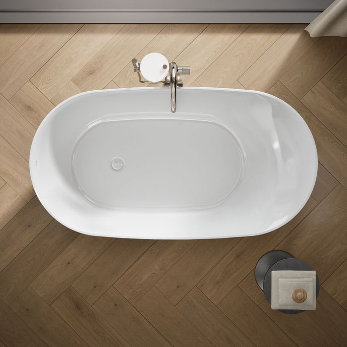 KOHLER K-21388 Brazn 66" x 35" freestanding bath, white - view 5