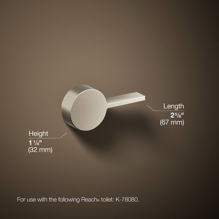 KOHLER K-21710-L Reach Left-hand trip lever, vibrant polished nickel - view 4