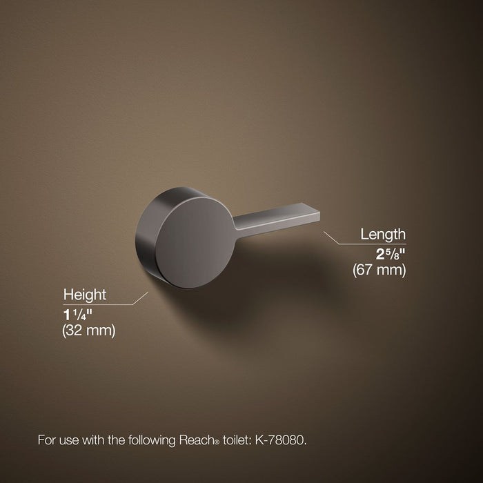 KOHLER K-21710-L Reach Left-hand trip lever, vibrant titanium - view 5